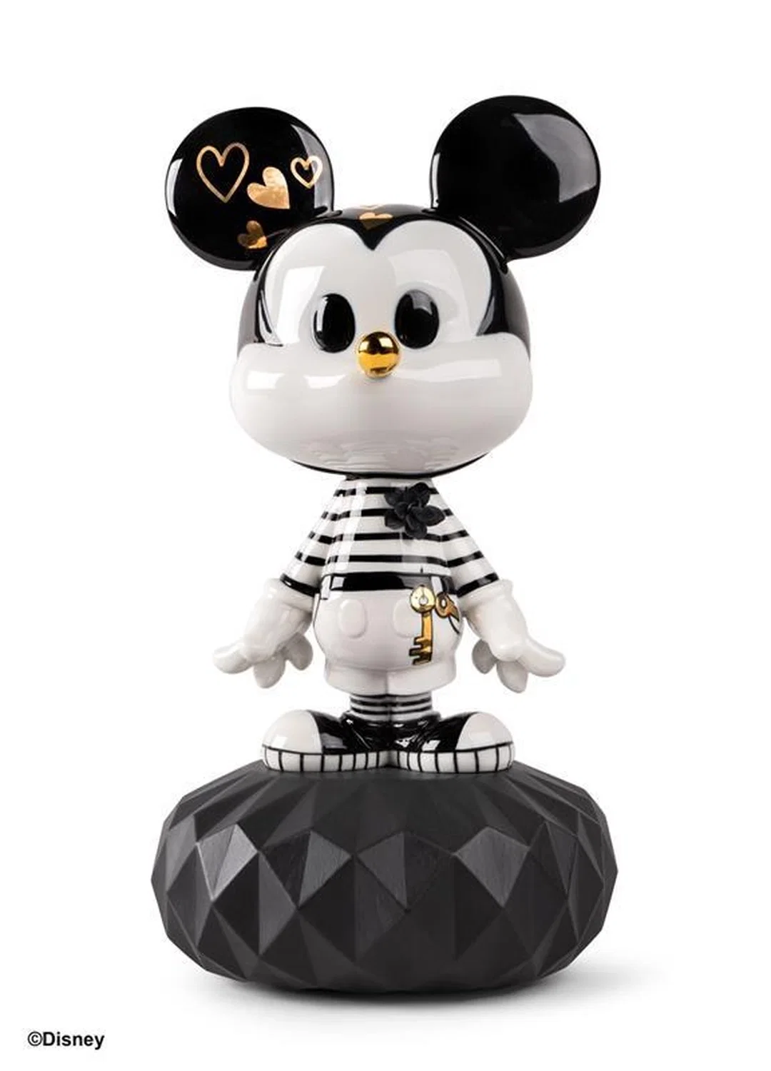 Mickey in black and white Sculpture by Lladro