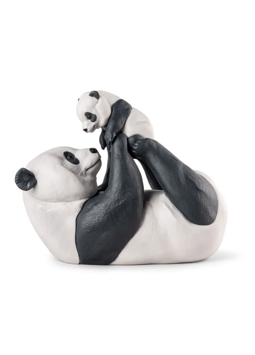 Mommy Panda Sculpture by Lladro — Porcelain Figurine