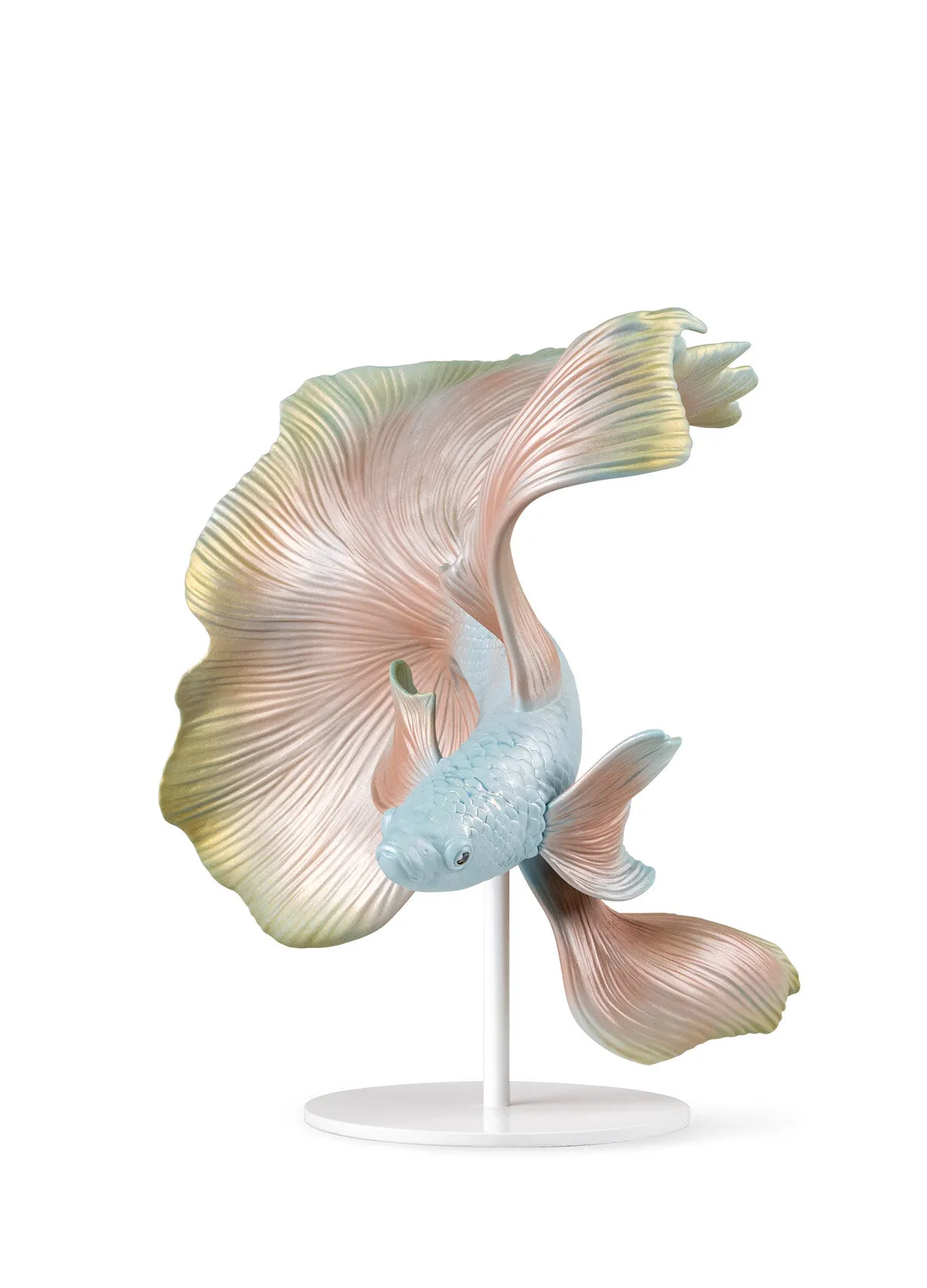 Betta Fish Sculpture. Left by Lladro — Porcelain Figurine