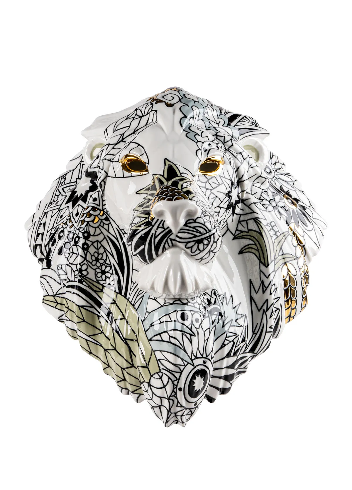 Lion Mask / Wild Nature. Limited Edition by Lladro — Porcelain Figurine