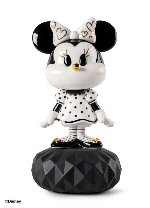 Minnie in black and white Sculpture by Lladro