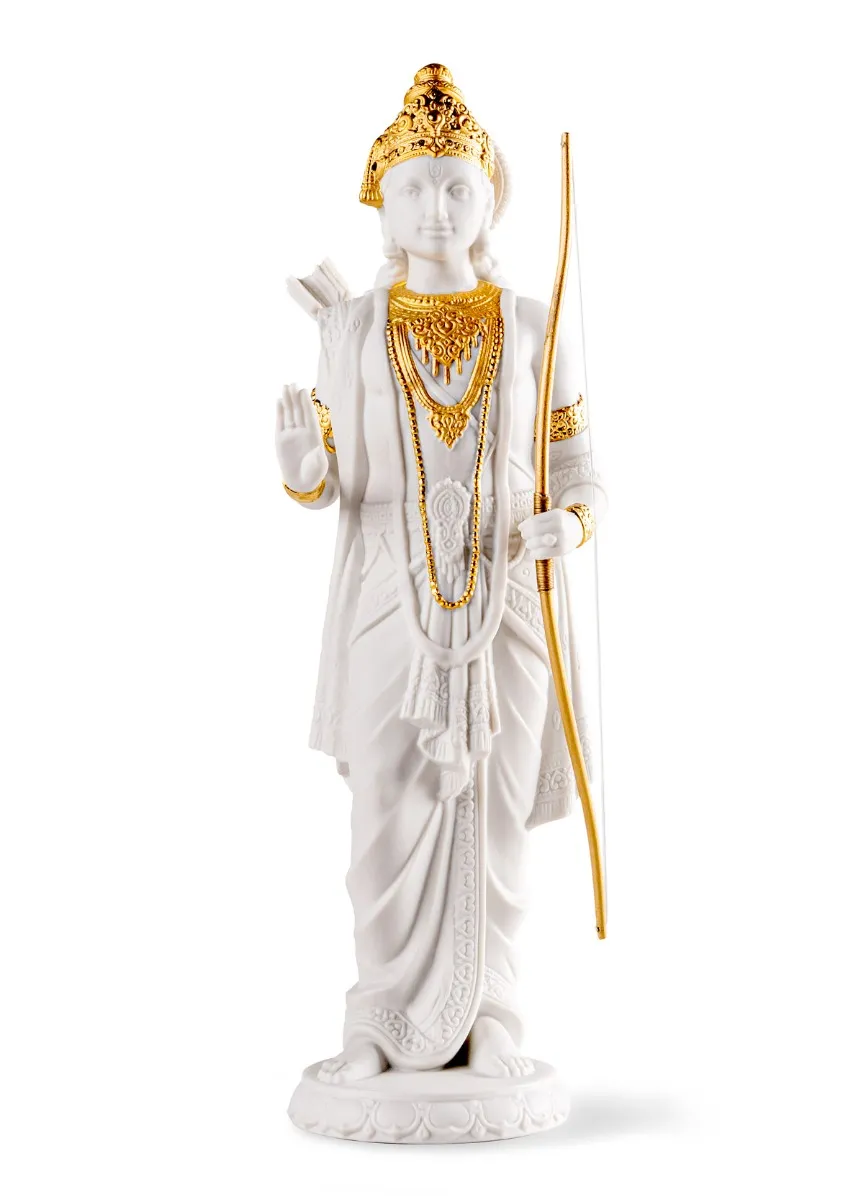 Rama Sculpture. Golden Luster by Lladro — Porcelain Figurine