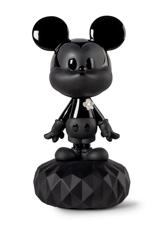 Mickey Total Black Sculpture by Lladro