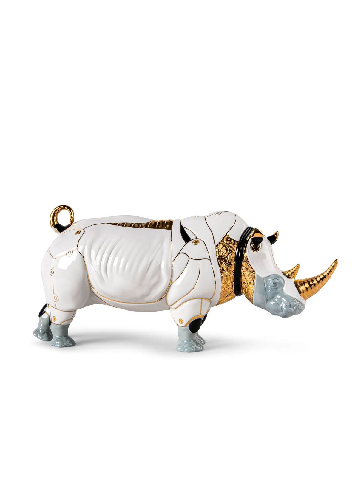 Rhino Cyborg Sculpture by Lladro — Porcelain Figurine