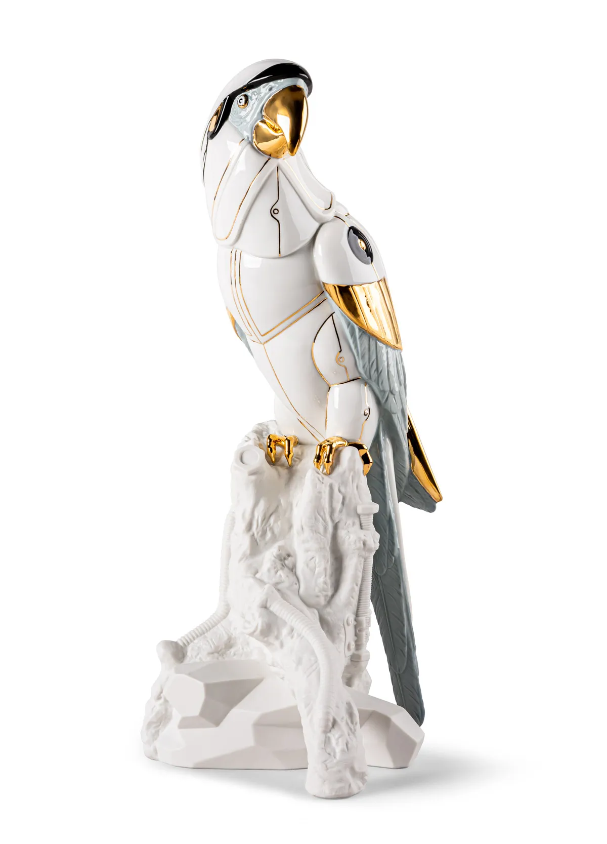 Macaw bird Cyborg Sculpture by Lladro — Porcelain Figurine
