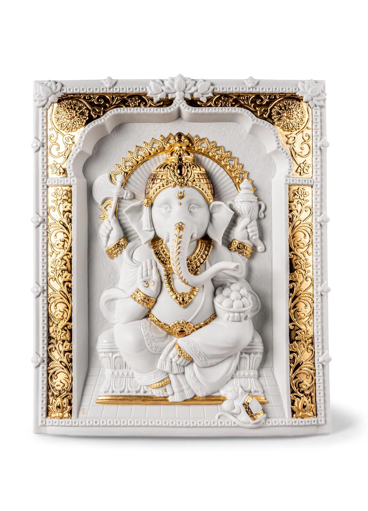 Lord Ganesha wall art by Lladro — Porcelain Figurine