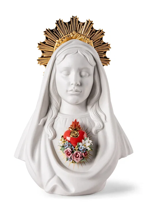 Immaculate Heart of Mary Sculpture by Lladro