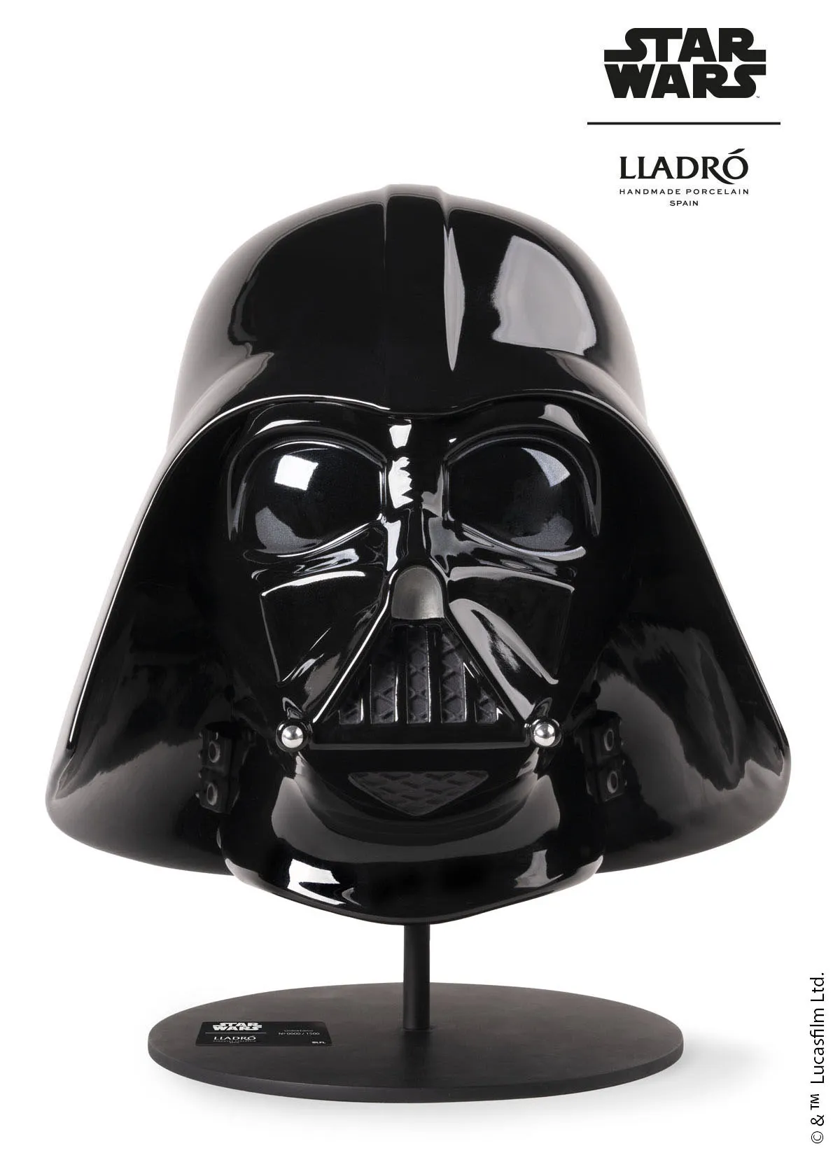 Darth Vader Helmet Sculpture. Limited Edition by Lladro — Porcelain Figurine