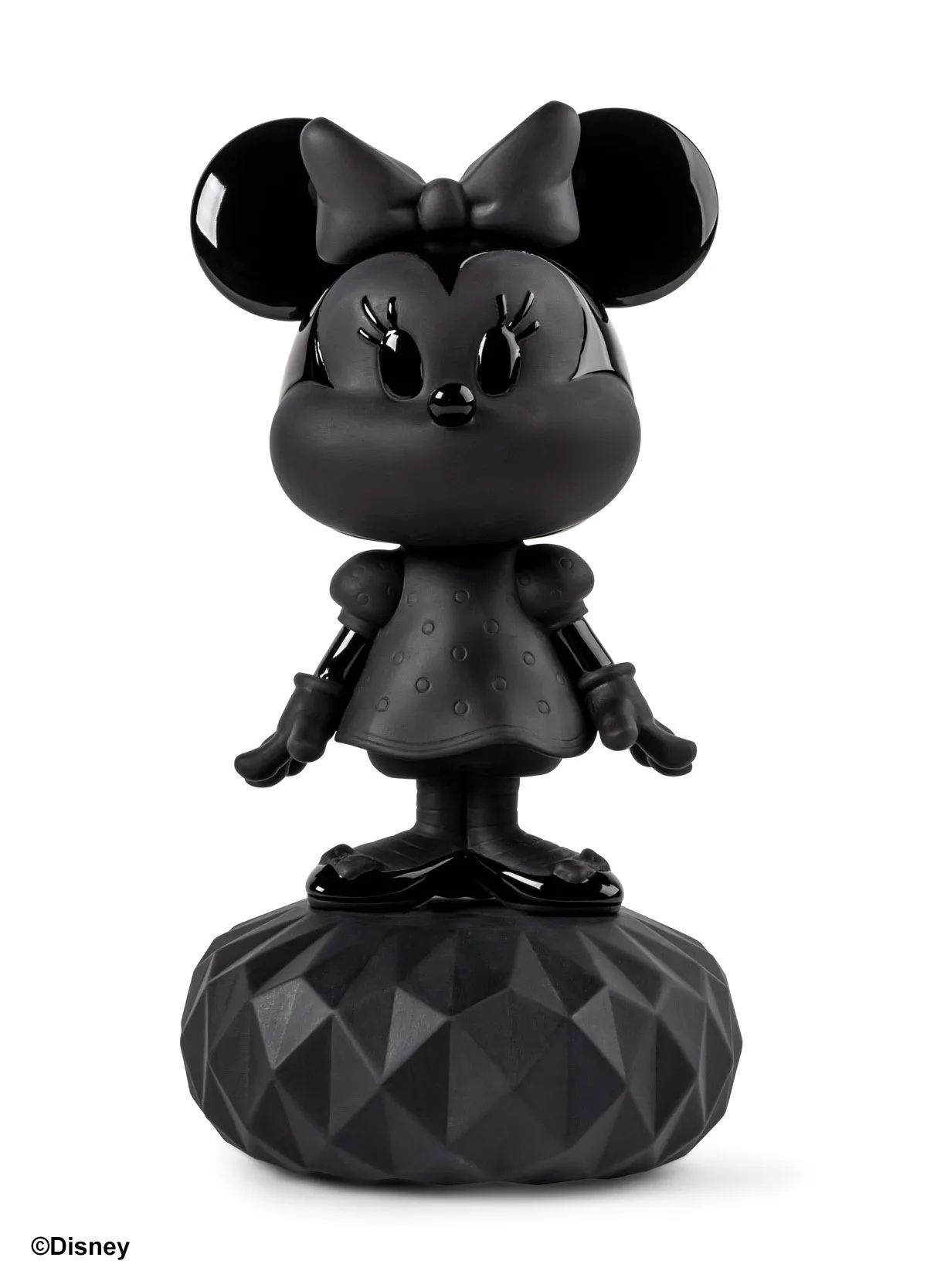 Minnie Total Black Sculpture by Lladro — Porcelain Figurine