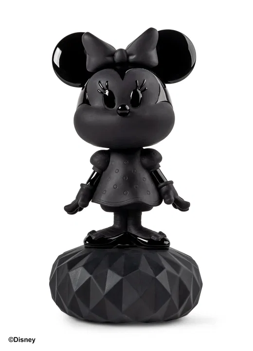 Minnie Total Black Sculpture by Lladro
