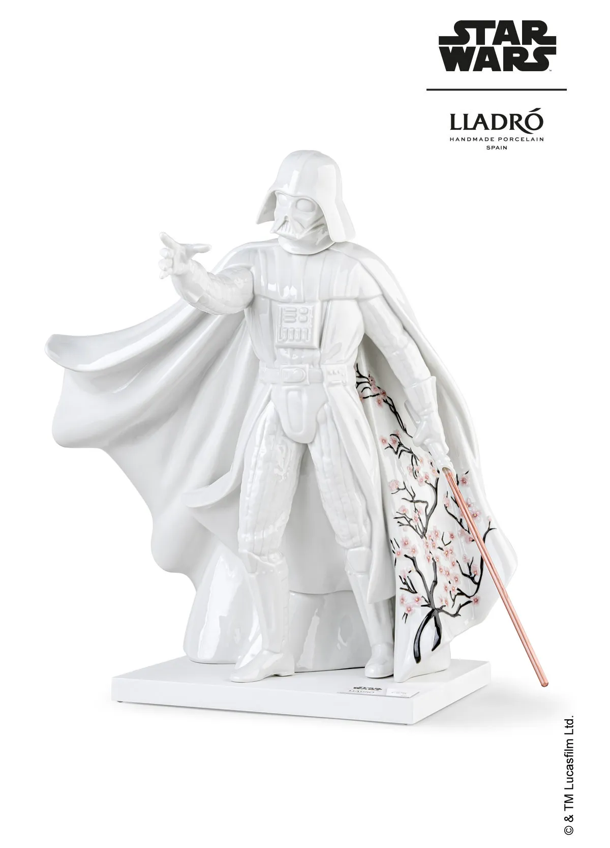 Darth Vader (Cherry Blossom Edition) Sculpture. Limited Edition by Lladro — Porcelain Figurine