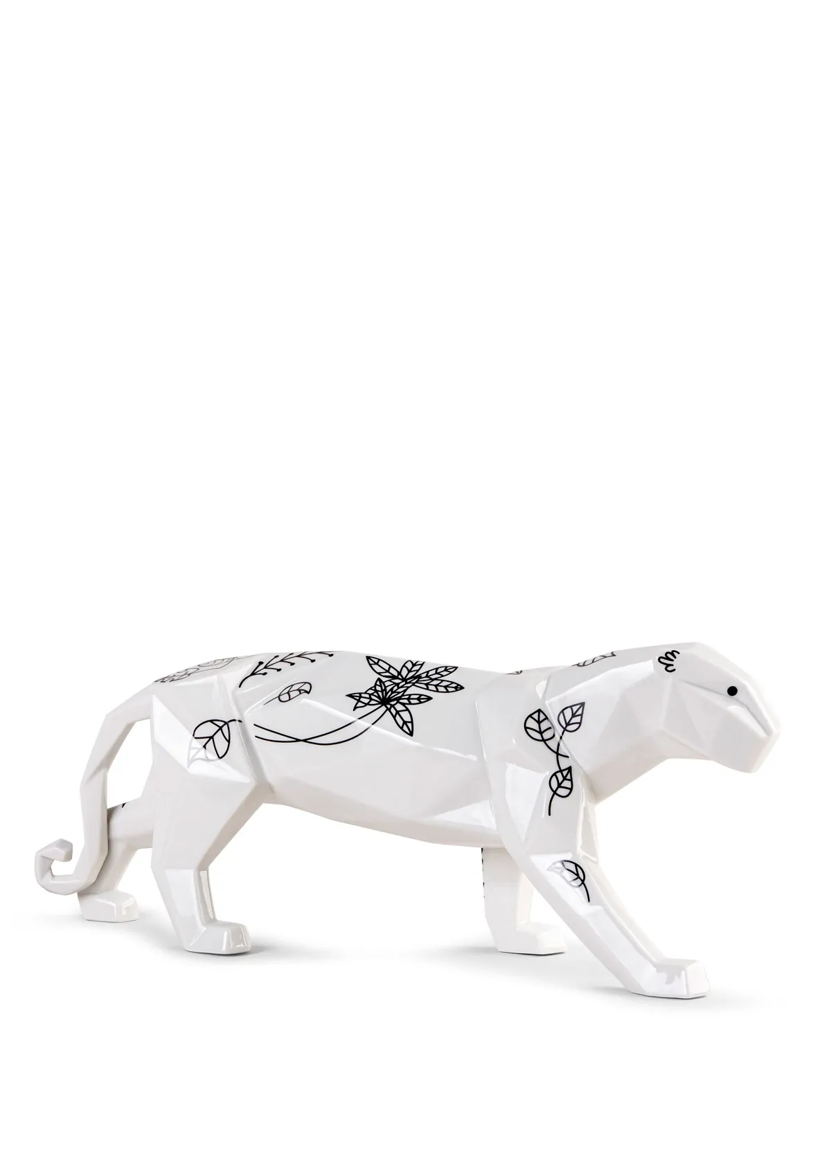 Jungle Panther Black Sculpture by Lladro — Porcelain Figurine