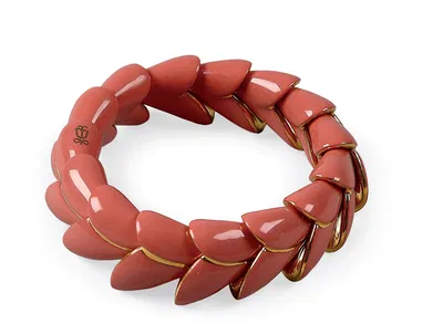 Lladro Jewelry - Heliconia Bracelet Coral