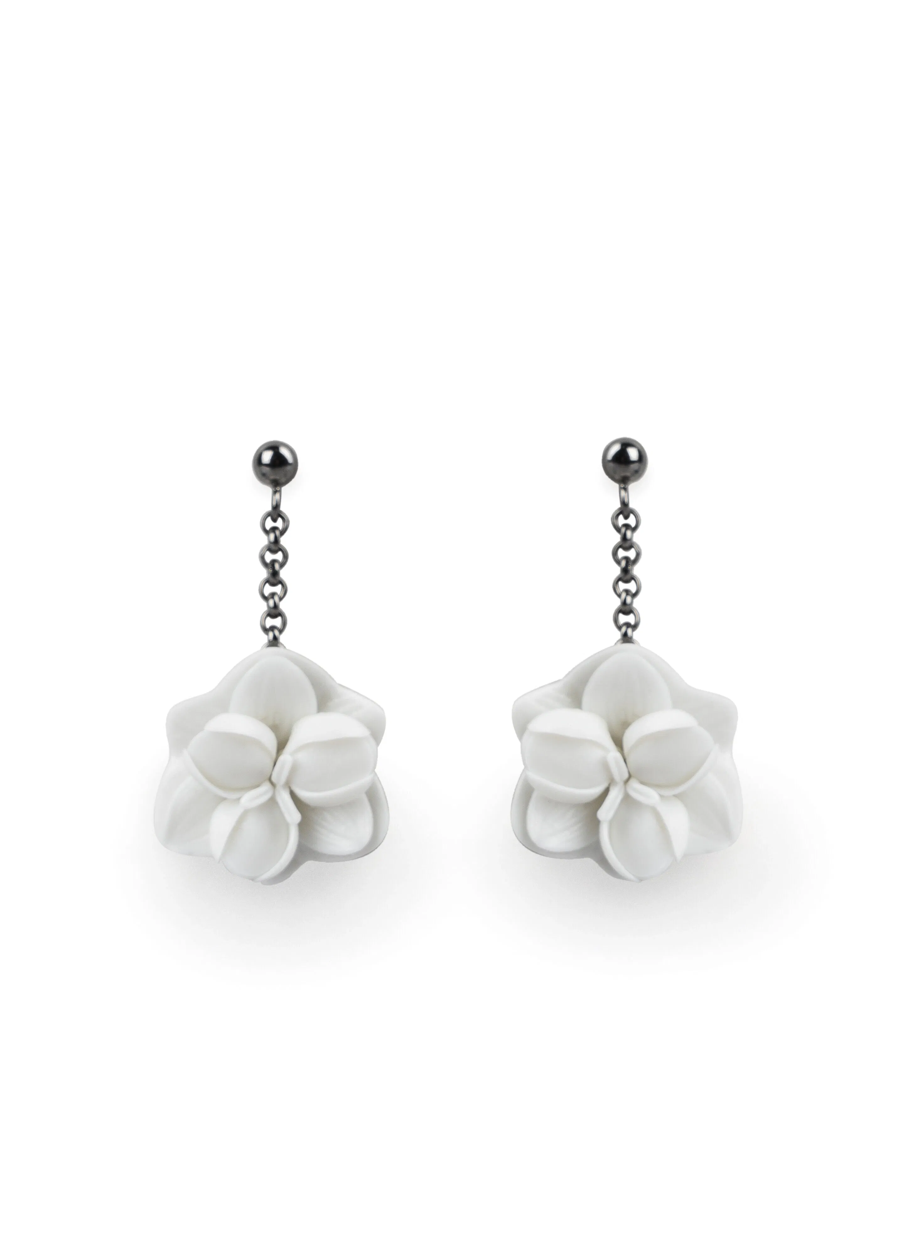 Orchid Short Earrings by Lladro Jewelry — Jewelry