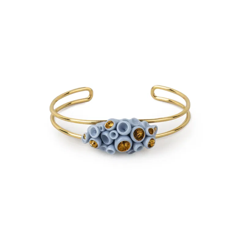 Lladro Jewelry - Golden Blue Reef Metal Bracelet