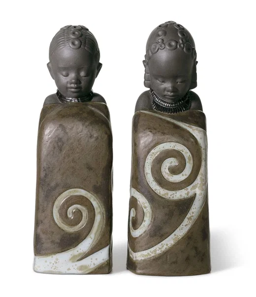 SALT And PEPPER SHAKERS PULSE OF AFRICA by Lladro Pulse Of Africa