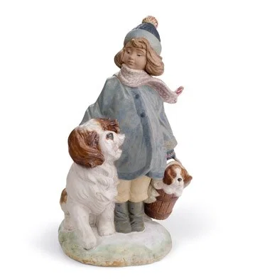 WINTER WIND by Lladro — Porcelain Figurine