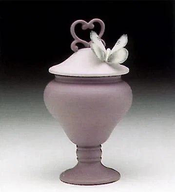 Violet Heart Sweet Box by Lladro — Porcelain Figurine