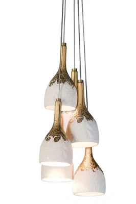 Lladro Lighting - Naturofantastic 6 Lights Ceiling Lamp