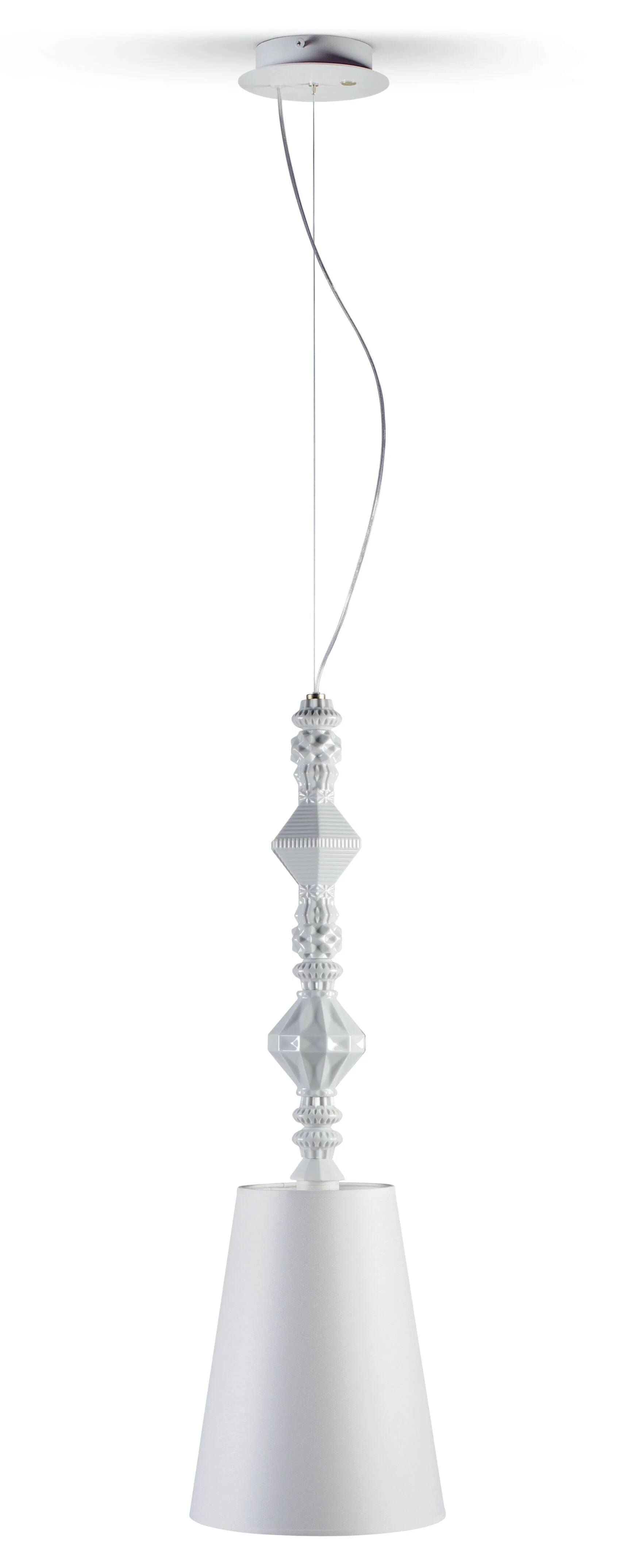 Belle de Nuit Ceiling Lamp II White by Lladro Lighting — Lighting