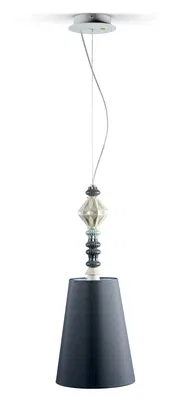 Lladro Lighting - Belle de Nuit Ceiling Lamp I Black