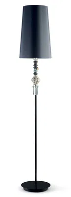 Lladro Lighting - Belle de Nuit Floor Lamp I Black