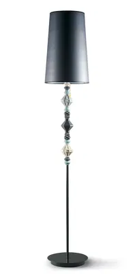 Lladro Lighting - Belle de Nuit Floor Lamp II Black