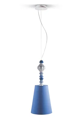 Lladro Lighting - Belle de Nuit Ceiling Lamp I Blue