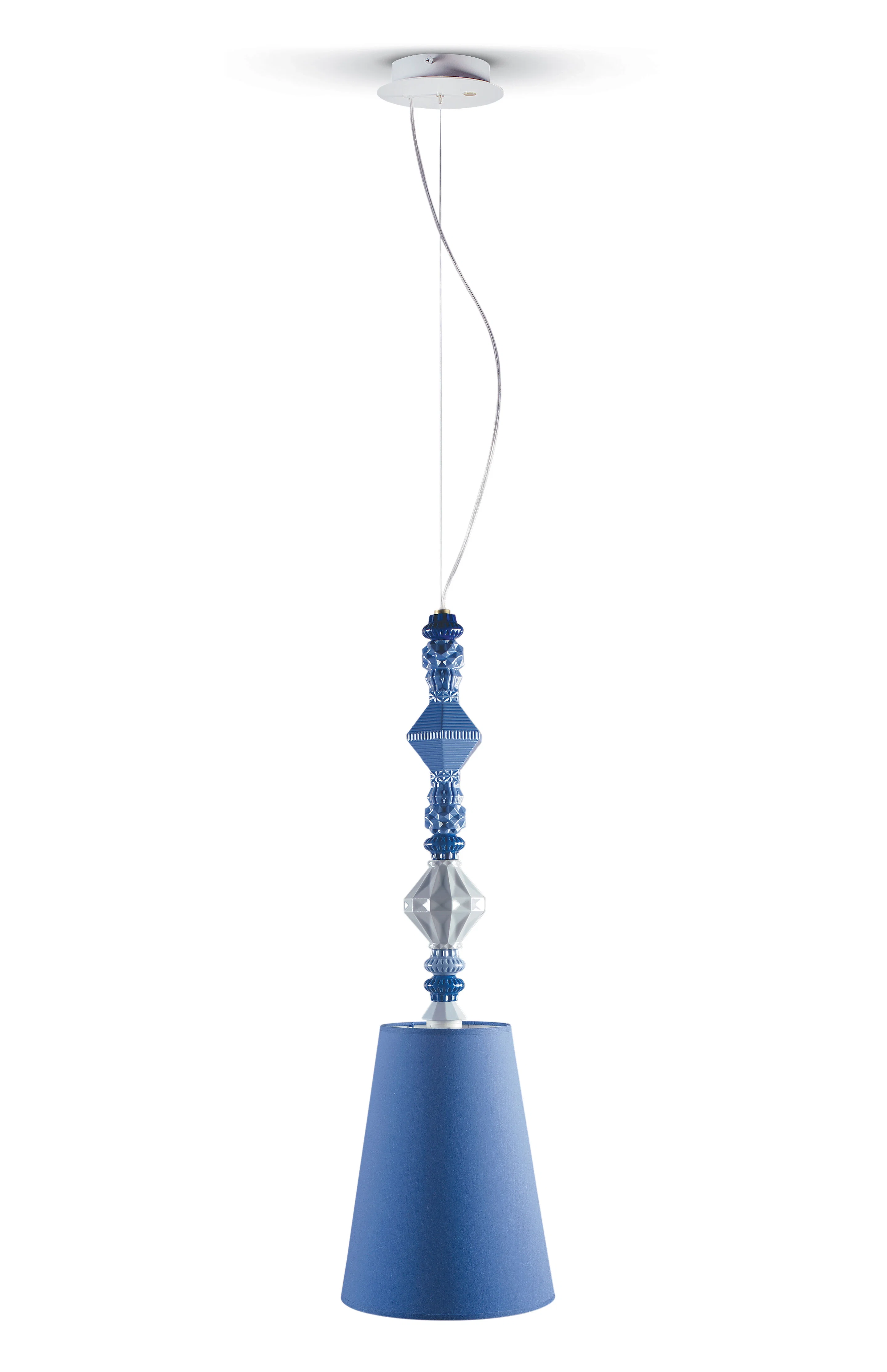 Belle de Nuit Ceiling Lamp II Blue by Lladro Lighting — Lighting