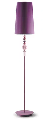 Lladro Lighting - Belle de Nuit Floor Lamp I Pink