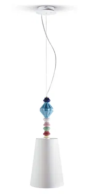 Lladro Lighting - Belle de Nuit Ceiling Lamp I Multicolor