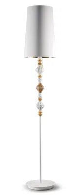 Lladro Lighting - Belle de Nuit Floor Lamp II Golden Luster
