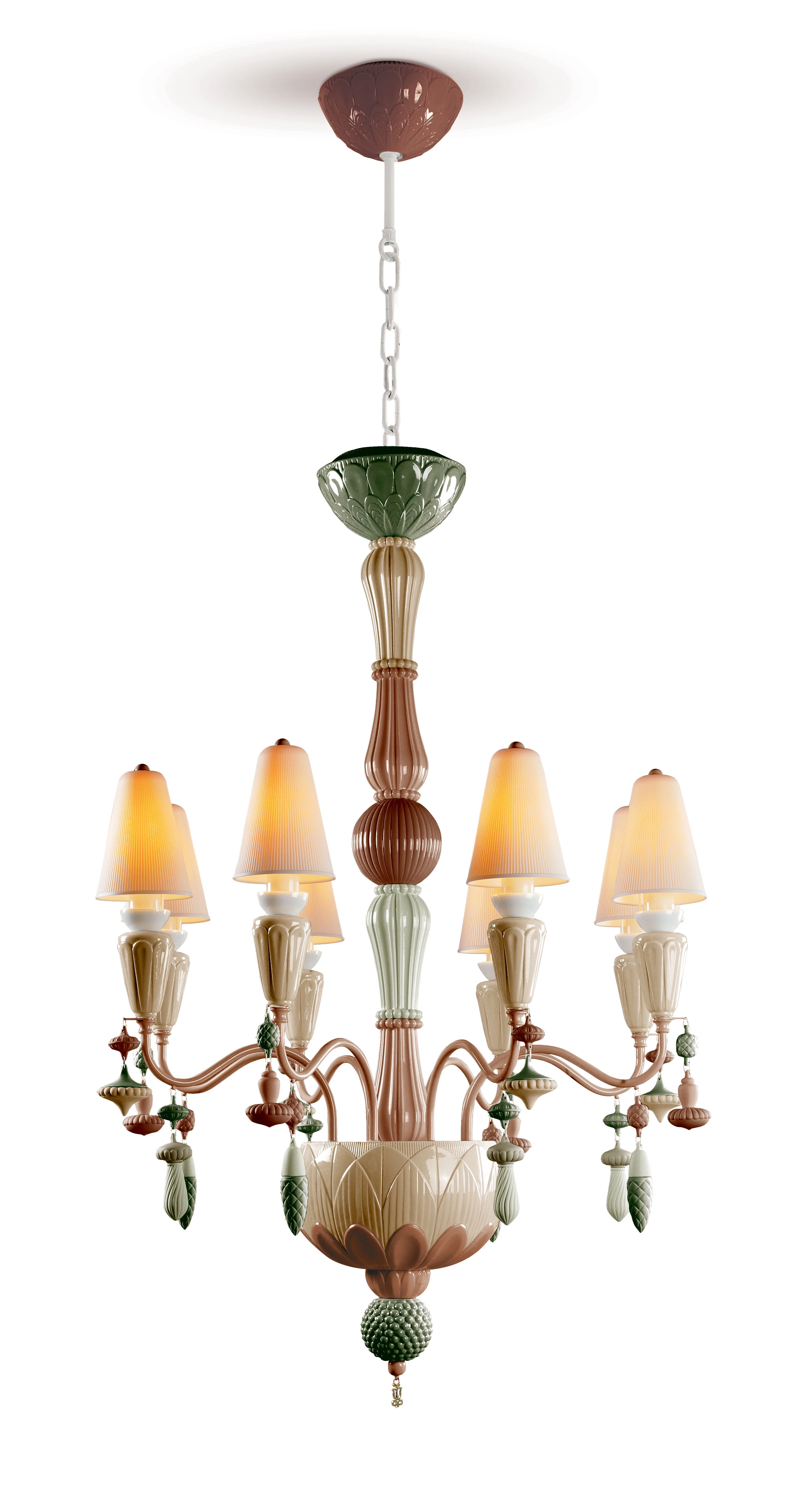 Ivy and Seed 8 Lights Chandelier Spices by Lladro Lighting — Lighting