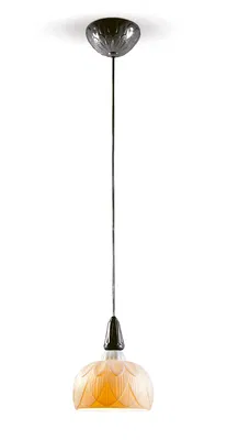 Lladro Lighting - Ivy and Seed Single Ceiling Lamp Absolute Black