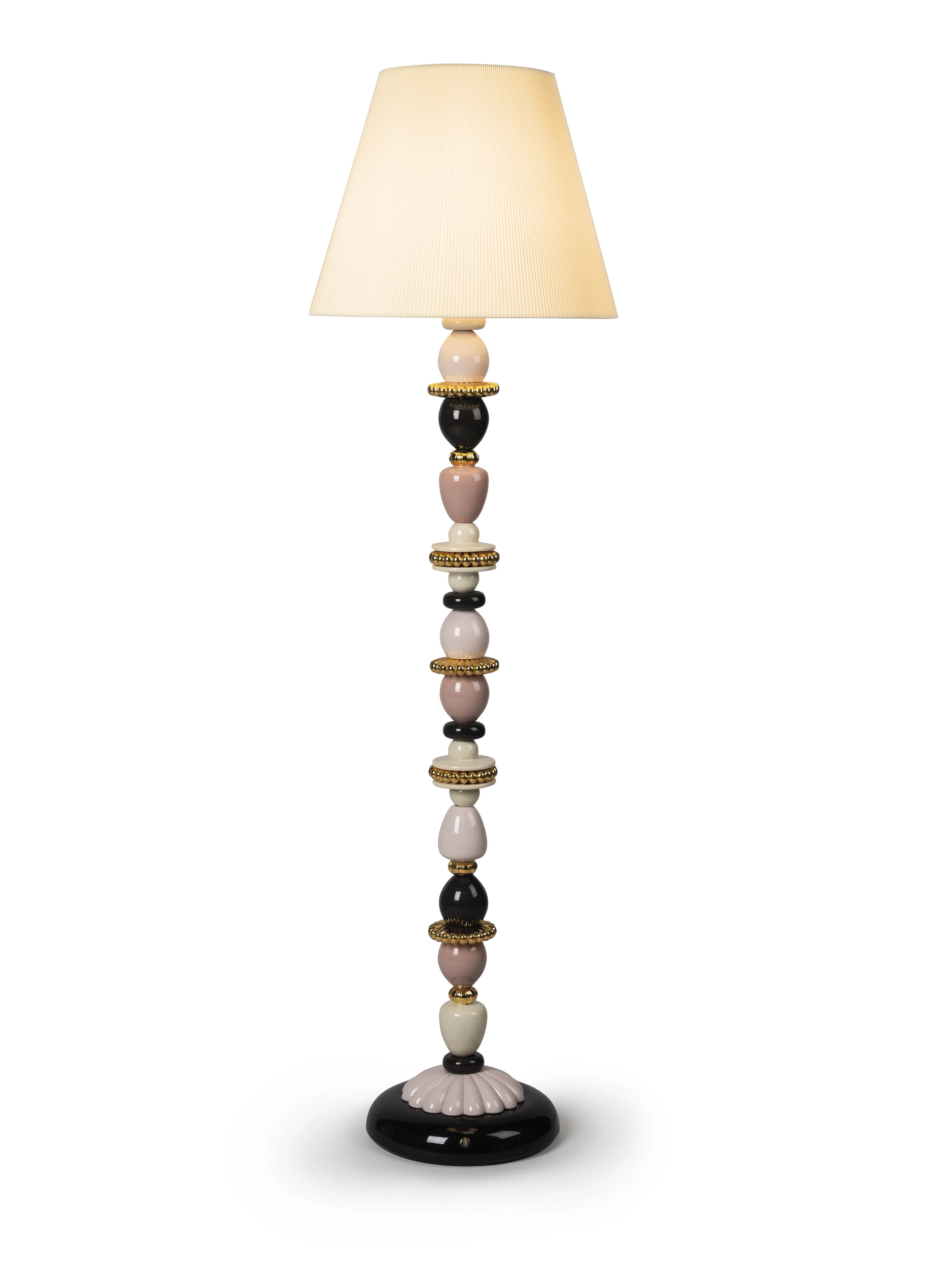 Firefly Floor Lamp Pink and Golden Luster by Lladro Lighting — Lighting