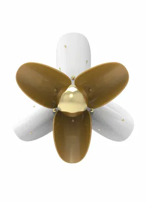 Lladro Lighting - Blossom Wall Sconce White and gold