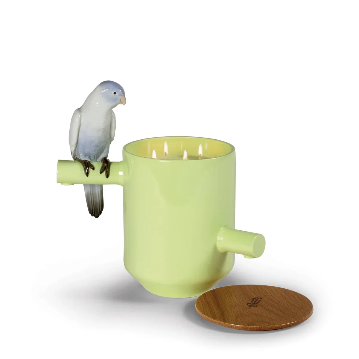 Parrot's scented Treasure. On the prairie Scent. Green by Lladro — Porcelain Figurine