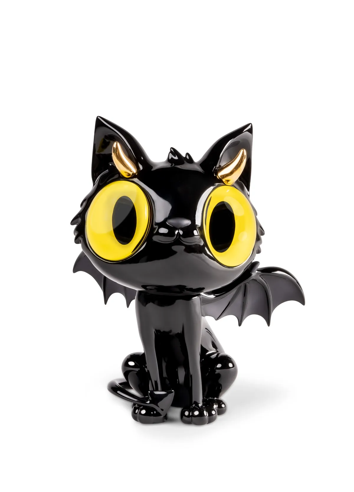 Little devil cat Sculpture. Limited Edition by Lladro — Porcelain Figurine