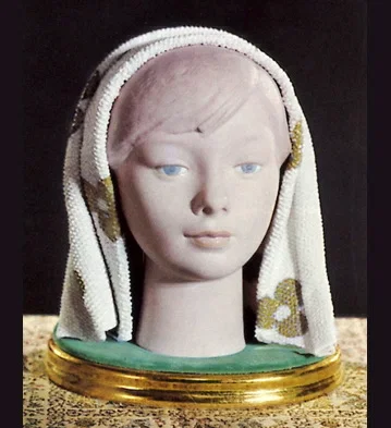 Girls Head 1969-85 by Lladro — Porcelain Figurine