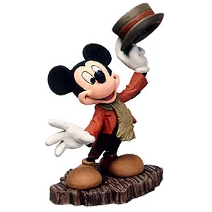 Mickey Christmas Carol Mickey Mouse And A Merry Christmas To You Ornament by WDCC Disney Classics — Porcelain Figurine