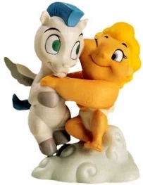 Hercules Pegasus and Baby Hercules A Gift From The Gods Ornament by WDCC Disney Classics — Porcelain Figurine