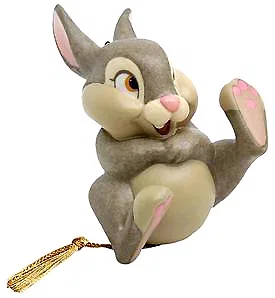 Bambi Thumper Belly Laugh Ornament by WDCC Disney Classics — Porcelain Figurine