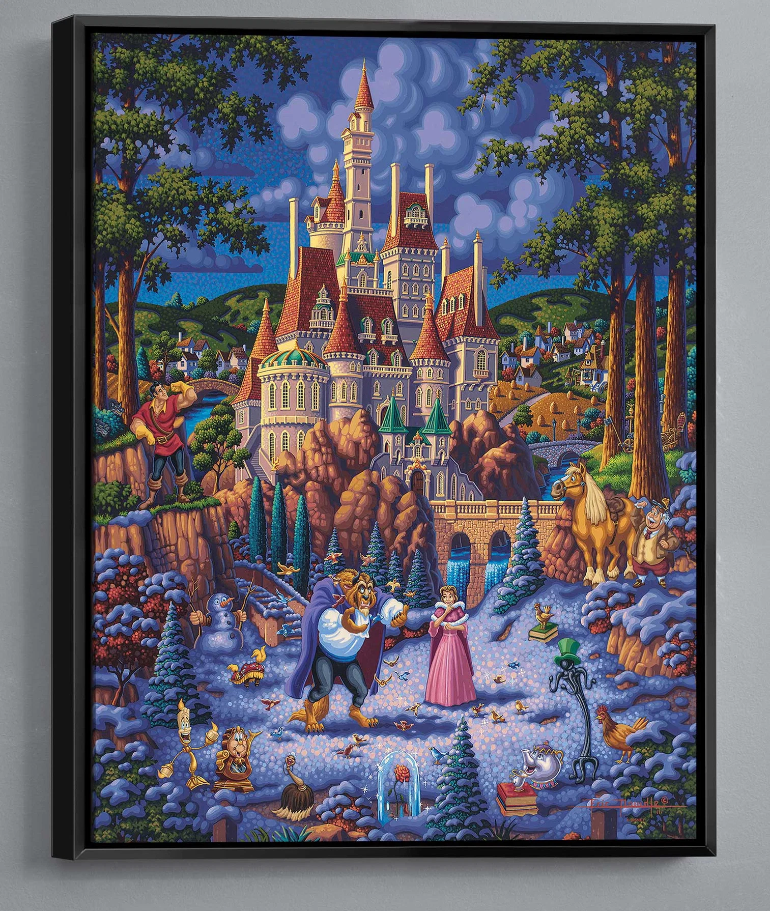 Beauty and the Beast Finding Love by Eric Dowdle — Gallery Wrapped Giclee On Canvas