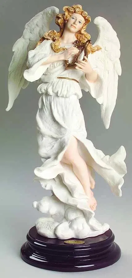 Angel W Harp Heavenly Music by Giuseppe Armani — Sculpture