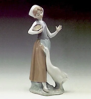 Girl With Duck 1969-99 by Lladro — Porcelain Figurine