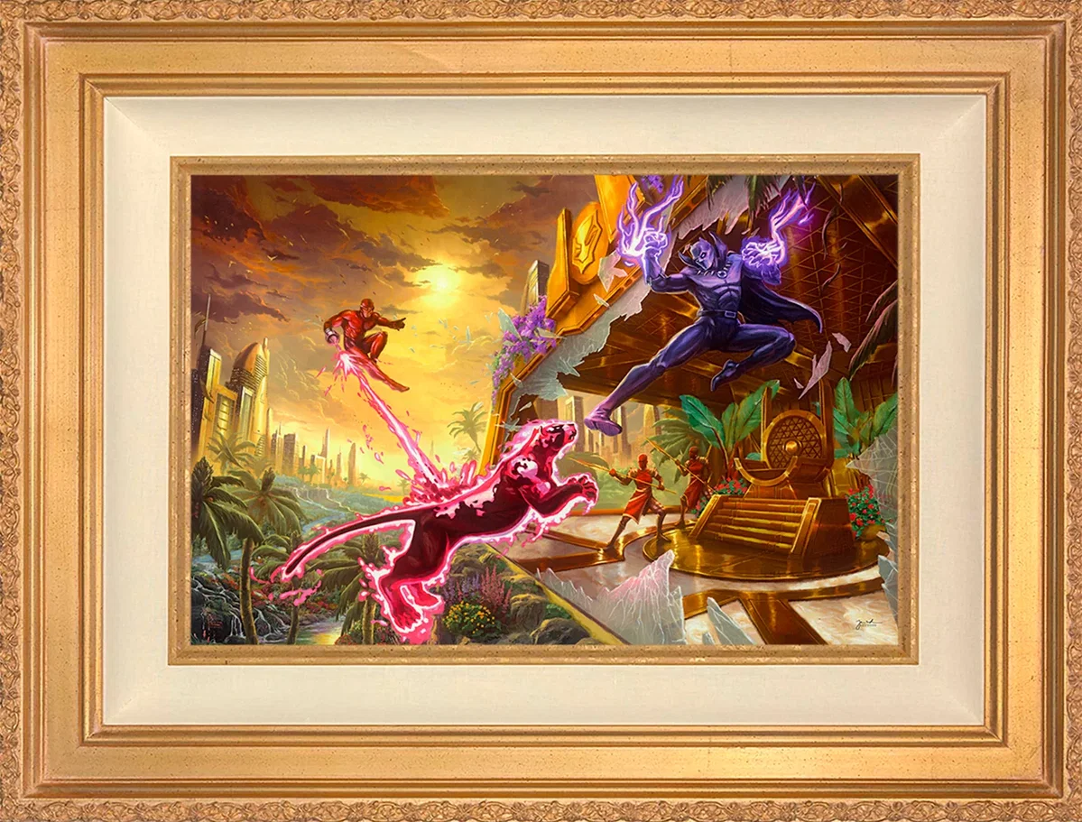 Black Panther Wall Art by Thomas Kinkade Studios by Thomas Kinkade Studios — Giclee On Canvas