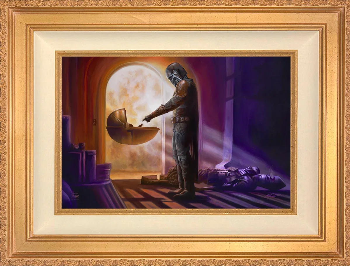 The Mandalorian ™ - Turning Point Wall Art by Thomas Kinkade Studios by Thomas Kinkade Studios — Giclee On Canvas