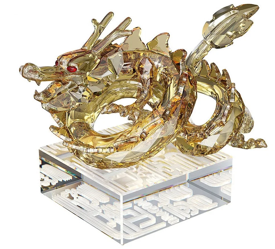 Chinese Zodiac Dragon large by Swarovski Crystal — Crystal