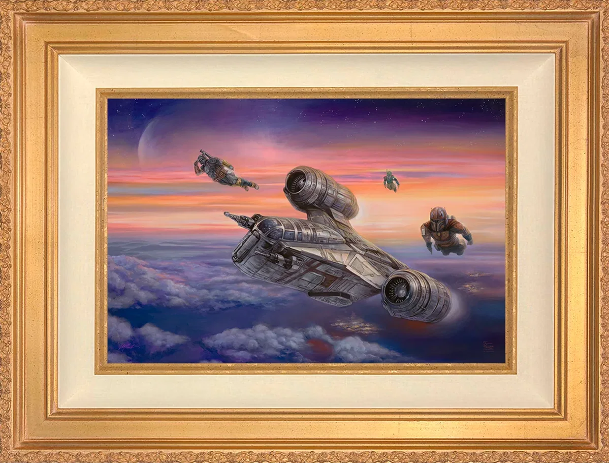 The Mandalorian ™ - The Escort Wall Art by Thomas Kinkade Studios by Thomas Kinkade Studios — Giclee On Canvas