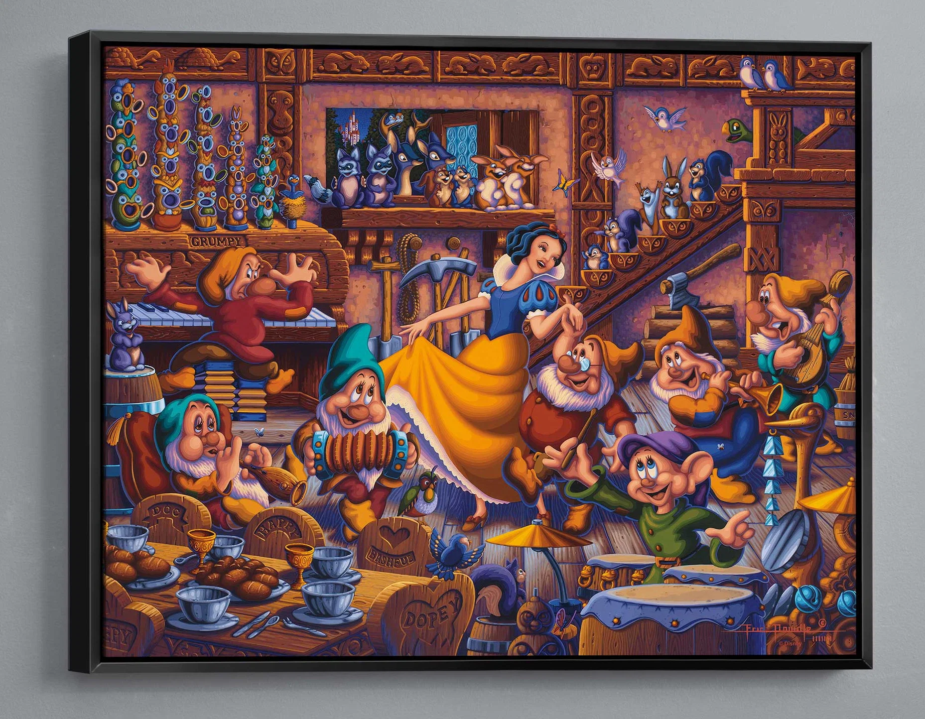Winnie the Pooh A Heroes Parade by Eric Dowdle — Gallery Wrapped Giclee On Canvas